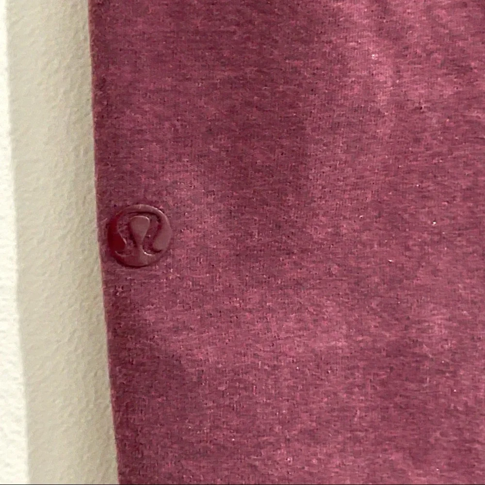 Lululemon Crop Maroon Burgundy Yoga Leggings 2